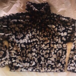 The North Face Kids' Black and Gray Fleece Jacket